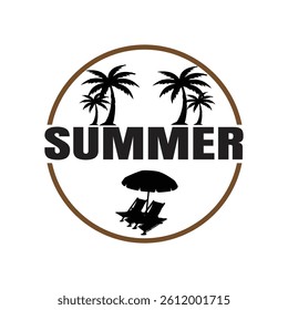 This is a vector design of a summer season.