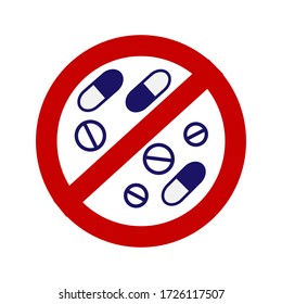 this is a vector design about prohibited signs