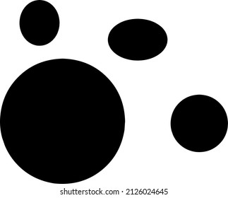 este es un diseño vectorial de la pata animal
