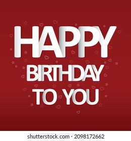 Este es un diseño vectorial para tarjeta de feliz cumpleaños