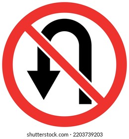 Este diseño vectorial es una imagen de un símbolo de tráfico de vehículo que explica un signo de prohibición. Este diseño solo consta de tres colores según las normas, a saber, rojo, blanco y negro.