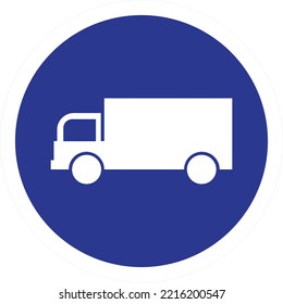 This vector design is an image of a vehicular traffic sign explaining the command sign that must be executed. Coloring is given according to the applicable traffic rules