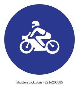 This vector design is an image of a vehicular traffic sign explaining the command sign that must be executed. Coloring is given according to the applicable traffic rules