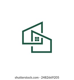 Este logotipo de diseño de Vector puede ser para un logotipo personal o de la empresa de vivienda.