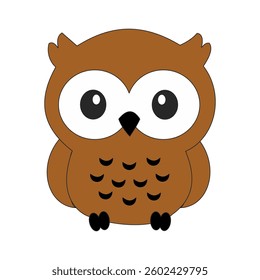 this is a vector design of an owl