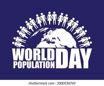 This is a vector design for world population day