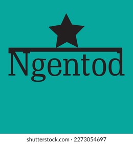 This is Vector Design writing Ngentod art