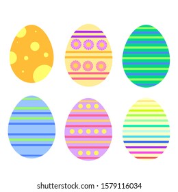 This is a vector Easter egg. Cute cartoon illustration.