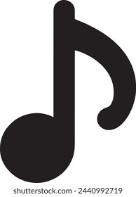 This vector elegantly captures a bmusic note emoji, a universal symbol of sound, melody, and harmony, set against a subtle gradient background. 