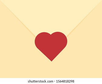 This is vector envelope and heart. Love letter.
