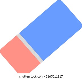 This is a vector of an eraser. It has no background.