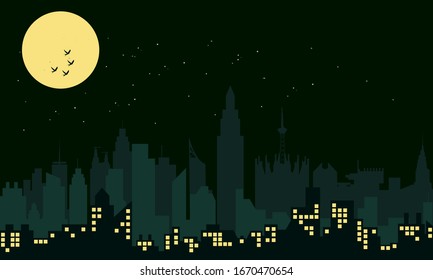 this vector with the feel of the city in the middle of the night