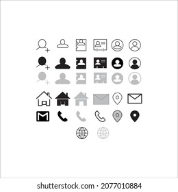 This vector file consist of Profile, mail, globe, Location, Phone and Home Flat icons in Fill and Stroke.
This file is also consist of adding friends icons too.