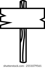 This vector file features a detailed design of a wooden signboard, commonly seen on streets as a directional sign or as a nameplate for businesses or homes