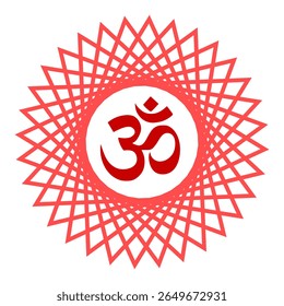 This vector file features a meticulously crafted Om design encircled by an elegant round floral pattern. Ideal for a variety of uses, including acrylic cutting, printing, and other creative projects