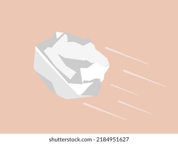 Este archivo vectorial es para una bola de papel. Se puede usar como piedra o piedra. También se puede utilizar como roca espacial o meteorito. Puede usar esta ilustración para mostrar el arrojo de basura o basura.