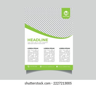 This is a vector flyer design template for corporate business