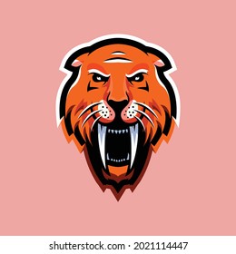 This is a vector in the form of a tiger, this can be used for an esport logo. 
