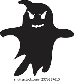 This is vector ghost for white background. It is editable.