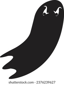 This is vector ghost for white background. It is editable.