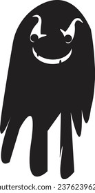 This is vector ghost for white background. It is editable.