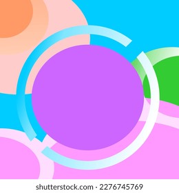 This vector graphic of abstract illustration background of abstract circle vector is perfect for wallpaper, template, photo, photo frame, background, presentation and advertisement etc