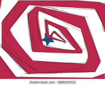 This is a vector greeting card for 4th July USA Independence Day. This is the design of the national flag. It can be used as desktop wallpaper or screensaver on your phone.