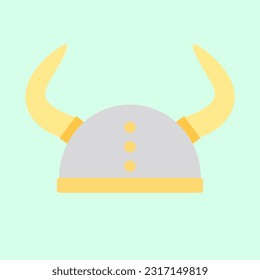 This is a vector of horned helmet.