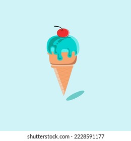 this is a vector ice cream image that looks very refreshing