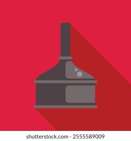 This vector icon features a brewery beer tank, essential for fermenting and producing alcoholic beverages