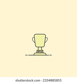 This is the vector icon of a simple trophy cup.