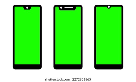 This vector is an icon of a smartphone or cellphone that is made as simple as possible