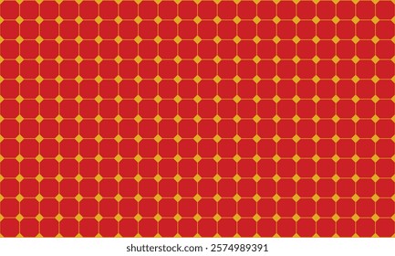This vector illustration background features square red and yellow tiles, providing a stylish and clean design perfect for posters, flyers, or banners that demand attention and sophistication.