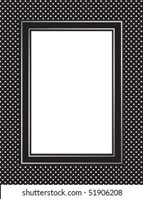 This is a vector illustration of a beautiful classy black and white colored frame. Great boarder design. Great for stationary and scrapbooking.