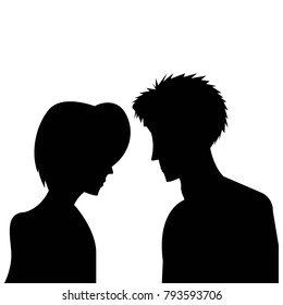 This is an vector illustration of couple