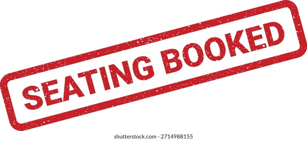 Diese Vektorgrafik zeigt einen strukturierten, rechteckigen Gummistempel mit dem Text "SITZBUCHEN", perfekt für Veranstaltungshinweise oder Ticketsysteme.