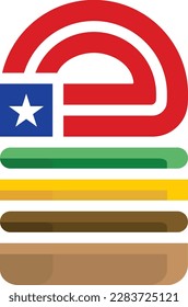 this vector illustration dsign,star american burger its good logo for your fast food business or store.the america star and colors is signify nasionalism and love of local food.
