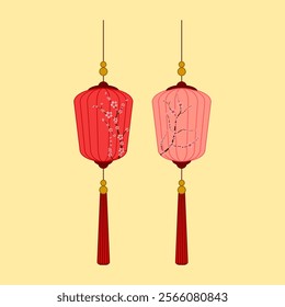 This vector illustration features a beautifully designed lantern, traditionally used in festive and cultural celebrations. Eps 10.