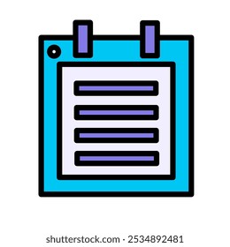 This vector illustration features a clean and minimalist notepad design with blank pages, ideal for both personal and professional use. Perfect for presentations.