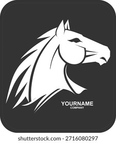 Esta ilustração vetorial apresenta um logotipo moderno de cabeça de cavalo em um estilo monocromático limpo. A silhueta arrojada e elegante representa força, velocidade e profissionalismo, tornando-a adequada para marcas, identidades de empresas, equipes esportivas, negócios de cavalos, clubes de corrida e etiquetas de produtos premium. O design minimalista em preto e branco oferece um visual versátil e elegante ideal para logotipos corporativos e projetos de design gráfico.