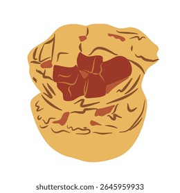 This is a vector illustration featuring abstract graphic elements with layered shapes, offering a modern design aesthetic perfect for use in various creative projects.