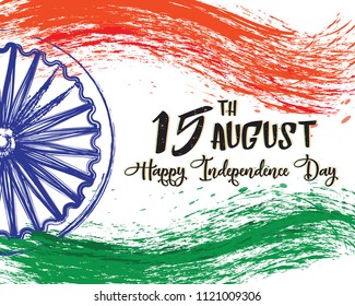 This vector illustration is a Indian Independence Day which is celebrated on 15th August every year.