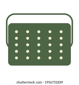 This is a vector illustration of lanterns used outdoors for camping and evacuation in the event of a disaster.