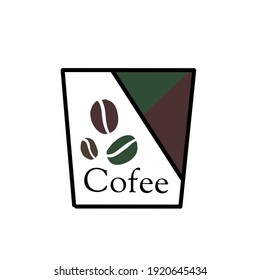 
This vector illustration is a logo for a coffee product