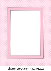 This is a vector illustration of a pink colored frame. Great boarder design. Great for stationary and scrapbooking.