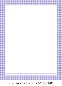 This is a vector illustration of a purple Gingham Pattern Background.