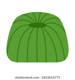 This vector illustration showcases a ball of wool yarn and threads, ideal for sewing, knitting, and crafting themes. 
