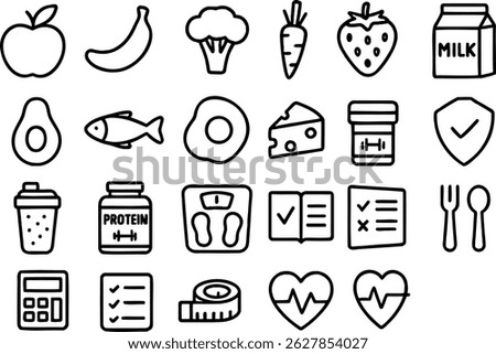This vector illustration showcases a collection of mental health icons, including symbols for emotions, warnings, and support. The design highlights important aspects of mental well-being.