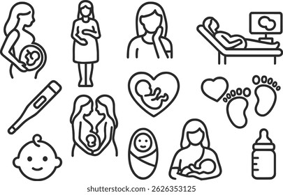 This vector illustration showcases various aspects of elderly care, including caregivers, medical support, and activities related to home health. It emphasizes compassion and wellness.