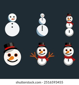 Dies ist eine Vektorgrafik von Schnee-Man-Symbolen. Es ist vollständig skalierbar, sodass Sie die Größe an Ihr Projekt anpassen können. sstkChristmas